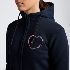 Cavalleria Toscana Zip Hoodie für Mädchen navy