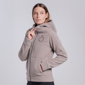 Cavalleria Toscana Fleece Zip Hoodie Damen Cipria