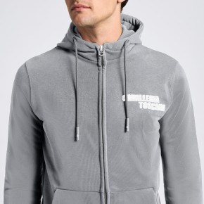 Cavalleria Toscana Herren Zip Hoodie hellgrau
