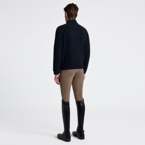 Cavalleria Toscana Half-Zip Fleece Sweatshirt Herren Navy