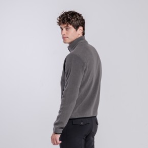 Cavalleria Toscana Fleece Hoodie Zip Herren Charcoal Grey