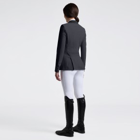Cavalleria Toscana Turnierjacket Damen Halb Perforiert Charcoal