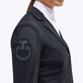 Cavalleria Toscana Revo Damen Turnierjacket perforated schwarz