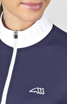 Equiline Damen Turniershirt Langarm CASEC Cobalt Blau Gr. M