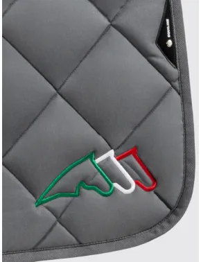 Equiline Spring Schabracke EQ Tricolore mit Fliegenmütze Grau