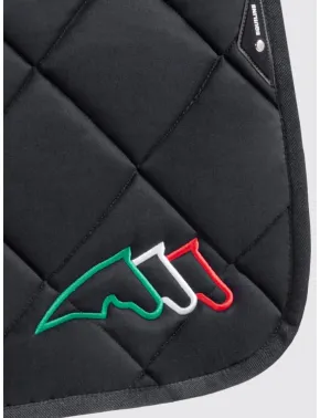 Equiline Spring Schabracke EQ Tricolore mit Fliegenmütze Schwarz