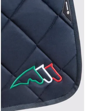 Equiline Spring Schabracke EQ Tricolore mit Fliegenmütze Blau