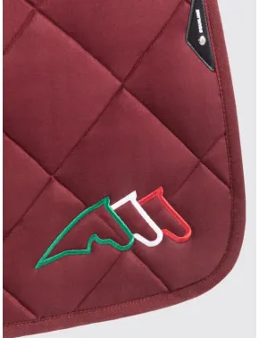 Equiline Spring Schabracke EQ Tricolore mit Fliegenmütze Bordeaux