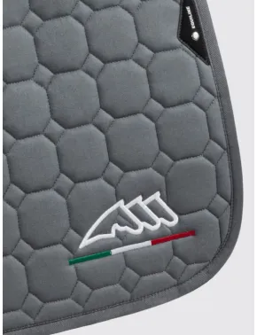 Equiline Dressur Schabracke EQ Flaggy mit Fliegenmütze Grau