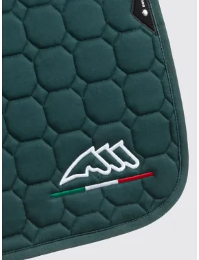 Equiline Dressur Schabracke EQ Flaggy mit Fliegenmütze Grün