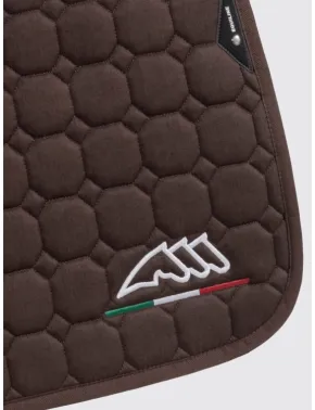 Equiline Dressur Schabracke EQ Flaggy mit Fliegenmütze Braun