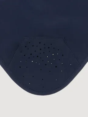 Equiline Fliegenhaube EQAlmond Blau mit Strass