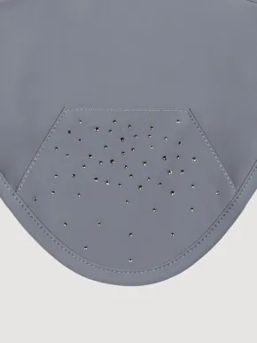 Equiline Fliegenhaube EQAlmond Hellgrau mit Strass