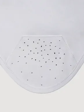 Equiline Fliegenhaube EQAlmond Weiß mit Strass