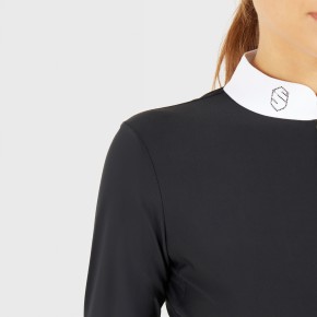 Samshield Damen Langarm Turniershirt Aloise Schwarz