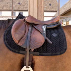 Kentucky Spring Schabracke VELVET Mini Pearls Schwarz