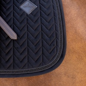 Kentucky Spring Schabracke VELVET Mini Pearls Schwarz