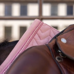 Kentucky Spring Schabracke VELVET Mini Pearls Altrosa