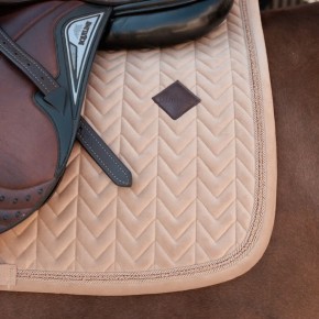 Kentucky Spring Schabracke VELVET Mini Pearls Beige