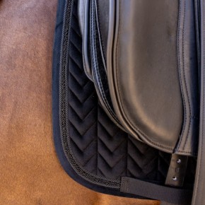 Kentucky Dressur Schabracke VELVET Mini Pearls Schwarz