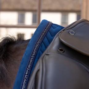 Kentucky Dressur Schabracke VELVET Mini Pearls Navy