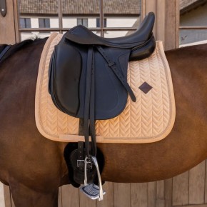 Kentucky Dressur Schabracke VELVET Mini Pearls Beige