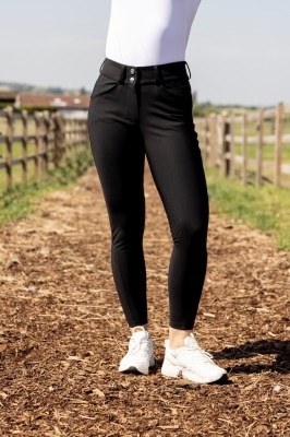 Kentucky Reithose Miami mit Kniegrip Schwarz