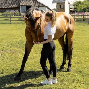 Kentucky Reithose Damen Miami mit Vollgrip Schwarz