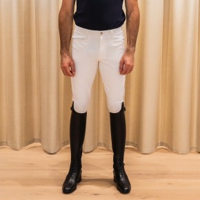 Kentucky Reithose Herren Mexiko mit Kniegrip Weiß