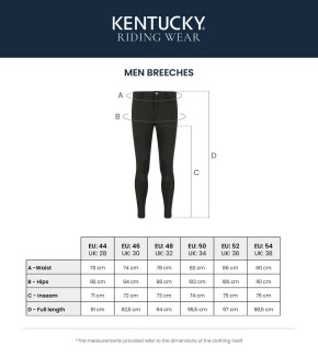 Kentucky Reithose Herren Mexiko mit Vollgrip Navy