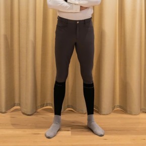 Kentucky Reithose Herren Mexiko mit Kniegrip Anthracite