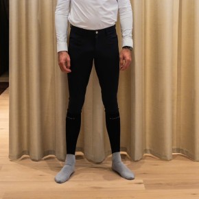 Kentucky Reithose Herren Mexiko mit Vollgrip Schwarz