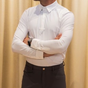 Kentucky Turniershirt Herren Classic Langarm Weiß