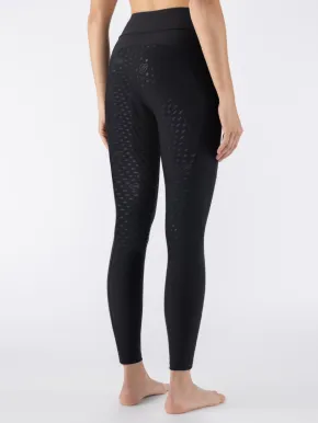 Equiline Reitleggings EQGalafh Vollgrip Damen Schwarz