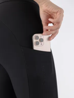 Equiline Reitleggings EQGalafh Vollgrip Damen Schwarz