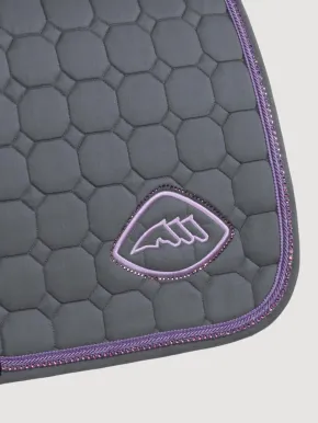 Equiline Spring Schabracke Glitzer EQGloc Grau mit Lila