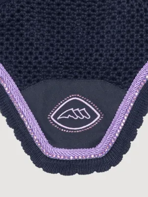 Equiline Fliegenhaube Glitzer EQGloc Blau mit Lila