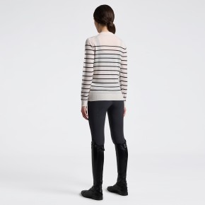 Cavalleria Toscana Merino-Pullover Damen Brich/Charcoal