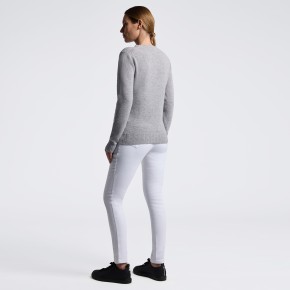Cavalleria Toscana Wollpullover Damen Rundhalsausschnitt Winward Blue