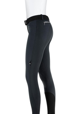 Equiline Damen Kniegrip Reithose Ash schwarz 34 (IT 38)
