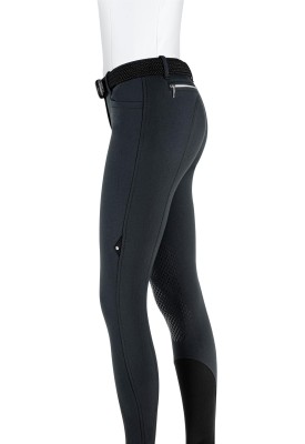 Equiline Damen Kniegrip Reithose Ash schwarz