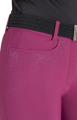 Equiline Damen Reithose Giaiaf Vollgrip wood violet 36 (IT 40)