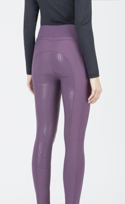 Equiline Damenleggings Gongirf Vollgrip hortensia