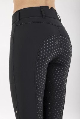 Equiline Winterreithose Damen Vollgrip Adellekg Schwarz