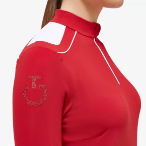 Cavalleria Toscana Damen-Trainingsshirt langarm rot S