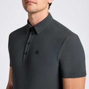 Cavalleria Toscana Herren Poloshirt dunkelgrau