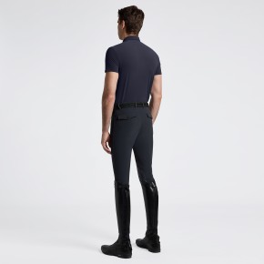Cavalleria Toscana Herren Tech-Poloshirt Navy