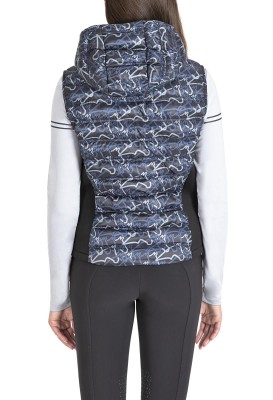 Equiline Damen Weste Elime Allover Blue S