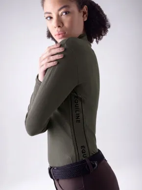 Equiline EQEble Damen Trainingsshirt langarm Olive Night