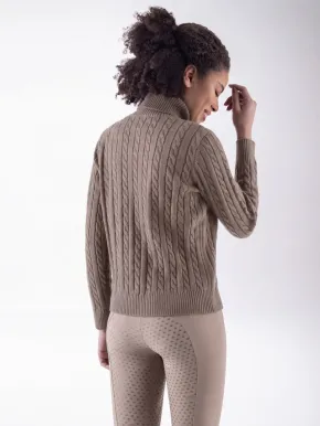 Equiline EQLover Damen Rollkragenpullover Greige
